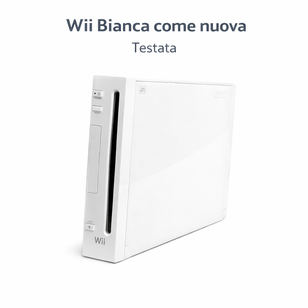 Nintendo Wii Bianca - Come Nuova - Testata - Funzionante - Solo Console