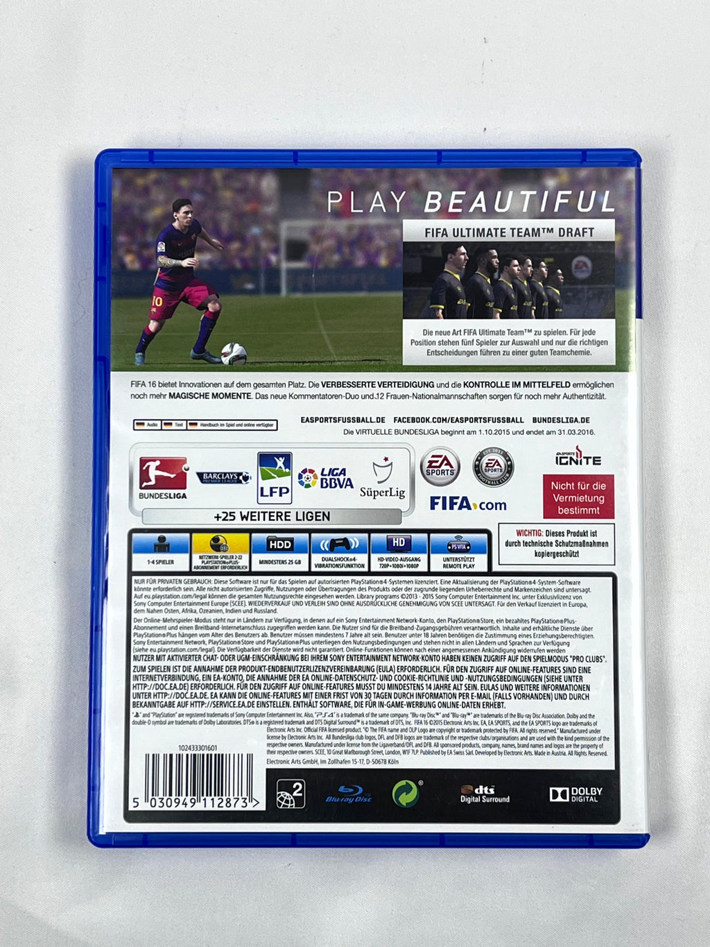 FIFA 16 PS4 – Gioco Originale EA Sports per PlayStation 4 – Testato e Garantito