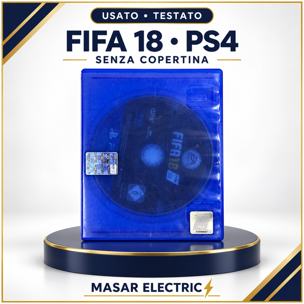 FIFA 18 PS4 – Disco Originale con Custodia Senza Copertina – Testato e Garantito
