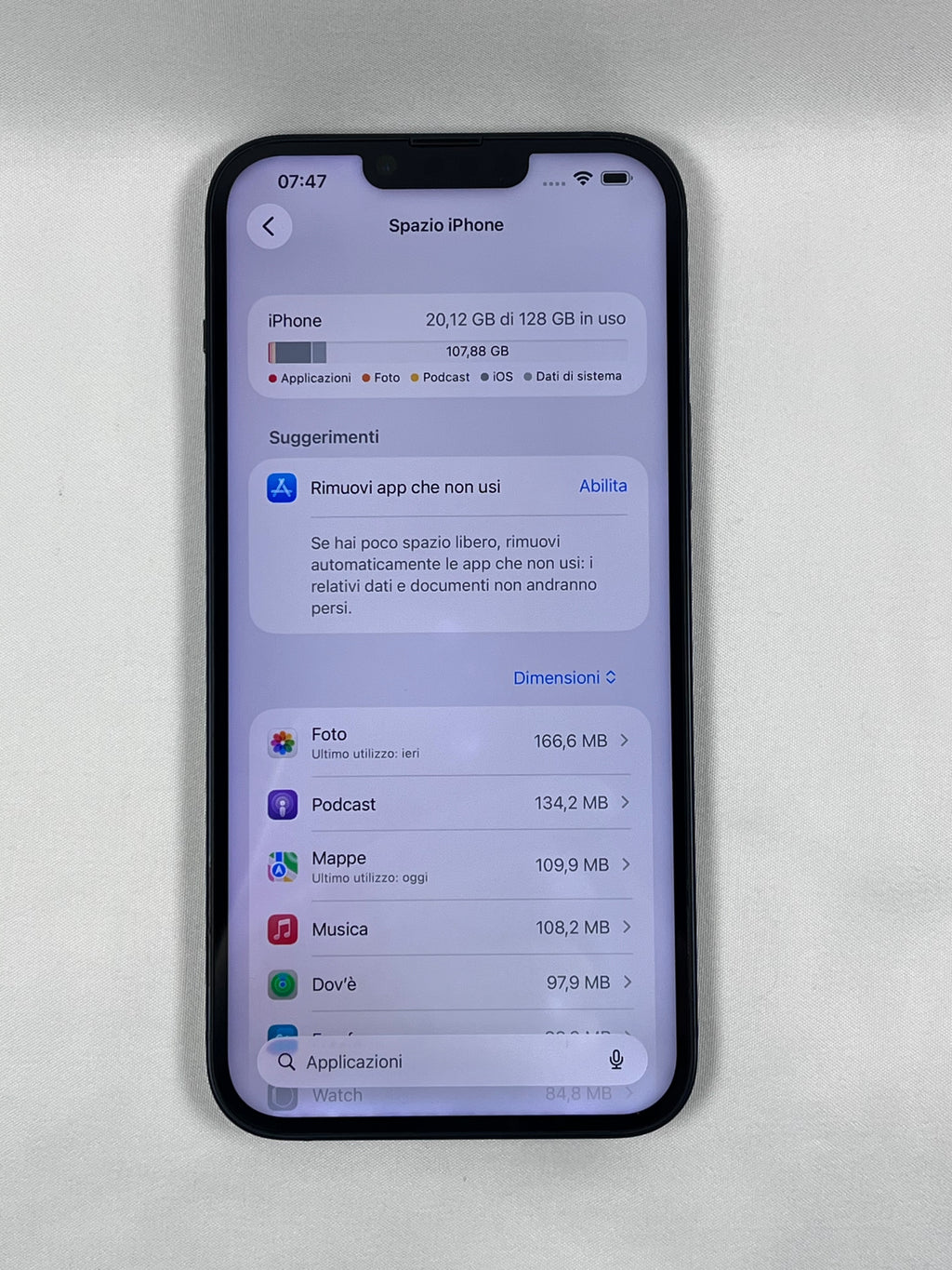 Apple iPhone 14 Plus 128GB Mezzanotte Sbloccato Testato Ottime Condizioni