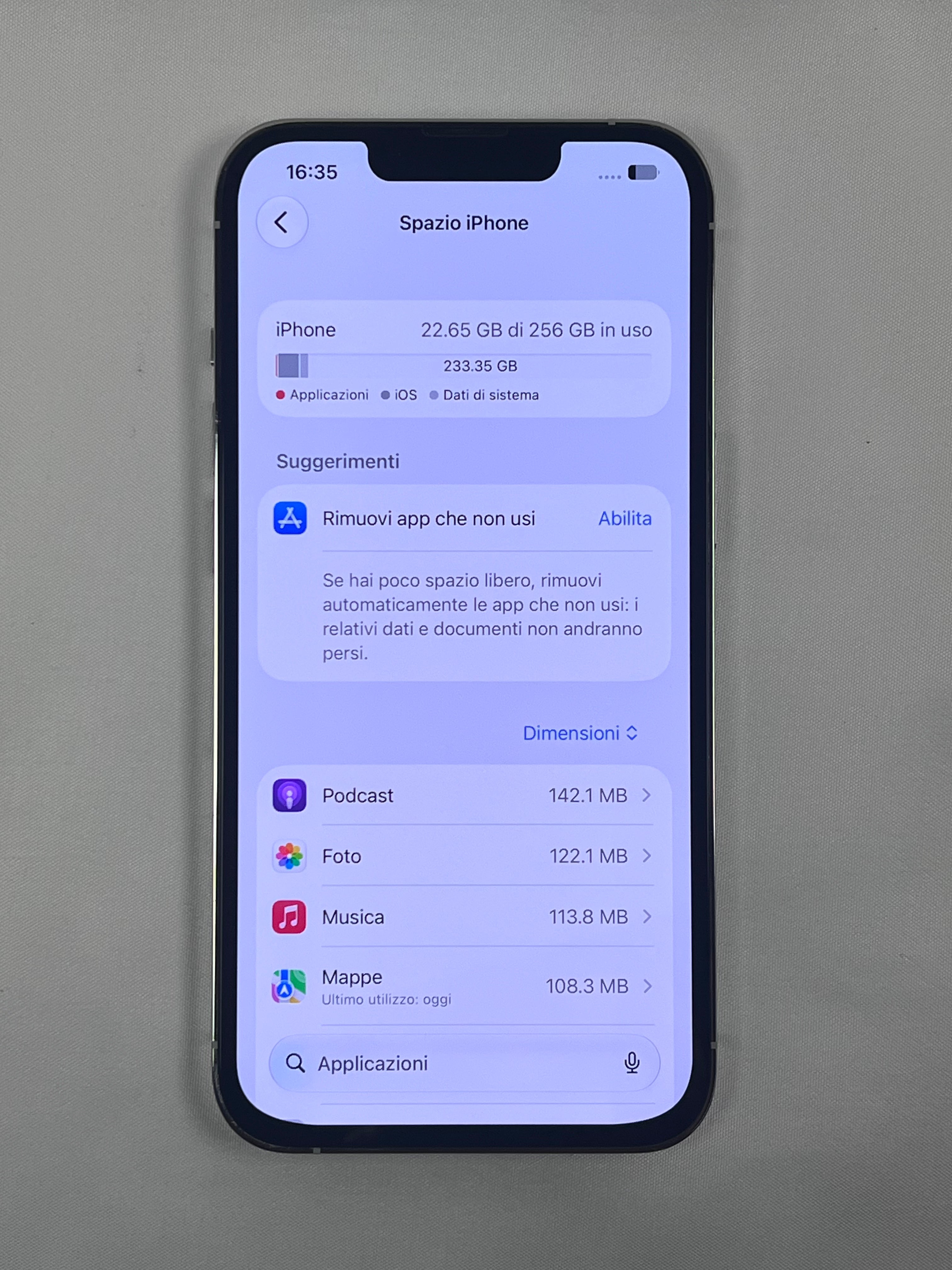 Apple iPhone 13 Pro 256GB Silver Sbloccato Schermo e Batteria Sostituiti