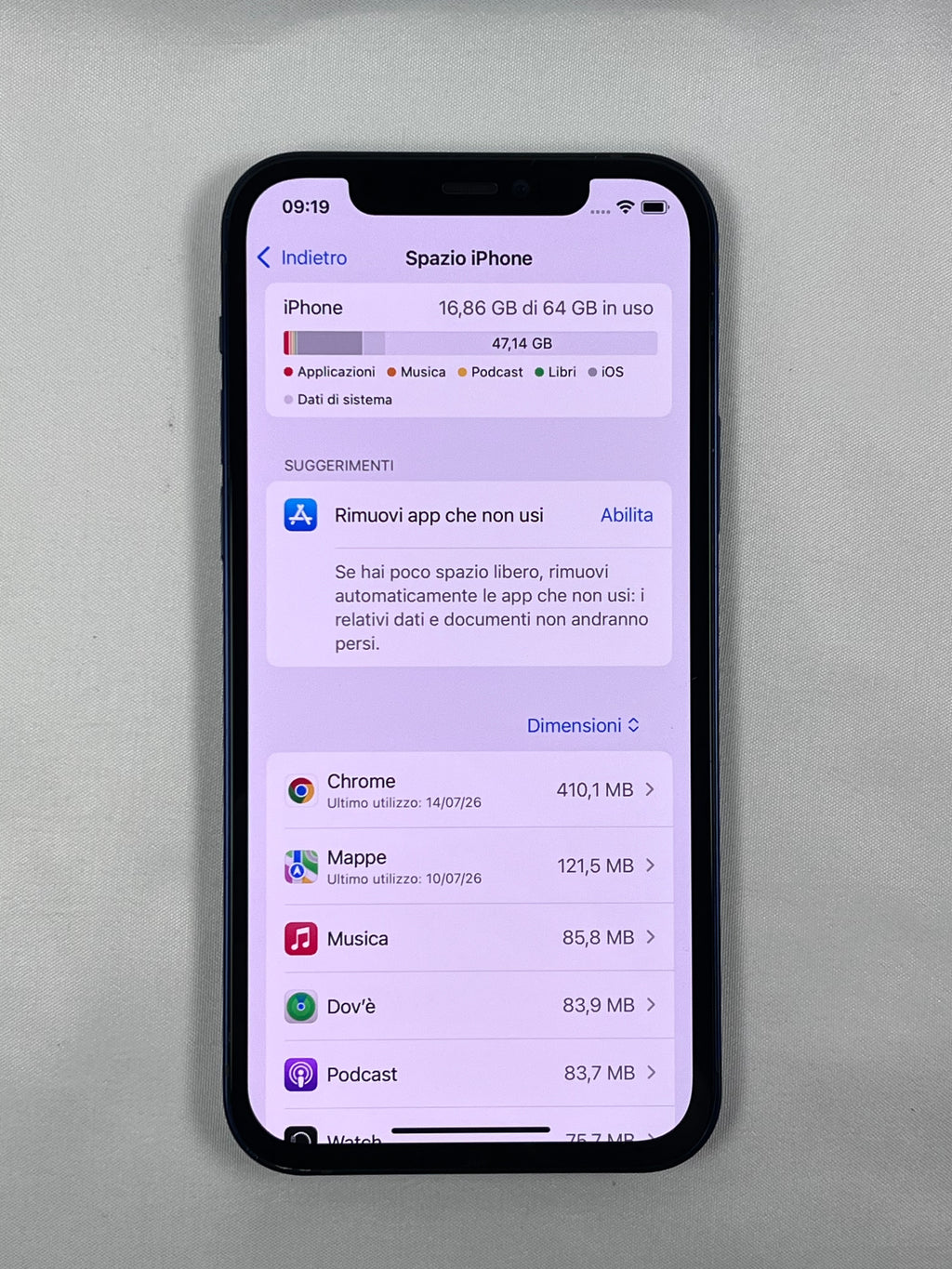 Apple iPhone 12 64GB Blu Sbloccato Testato Come Nuovo