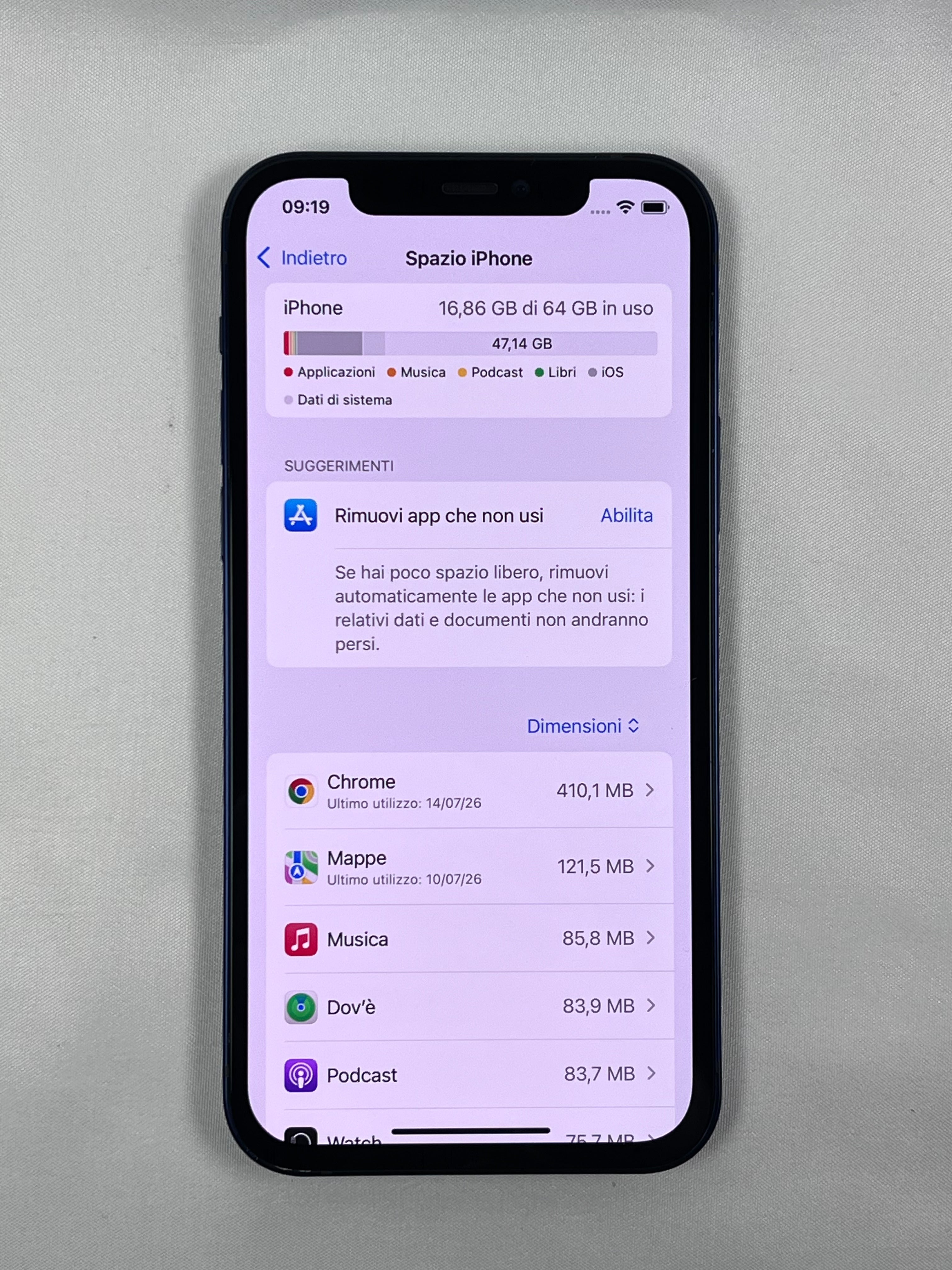 Apple iPhone 12 64GB Blu Sbloccato Testato Come Nuovo