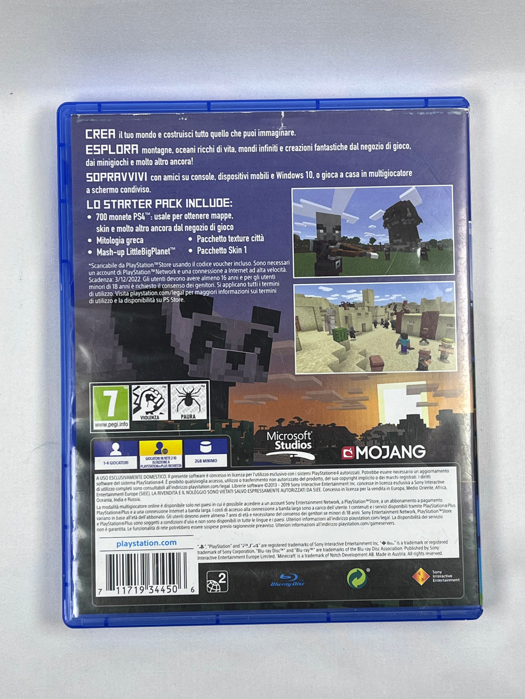 Minecraft PlayStation 4 Edition PS4 Gioco Italiano Testato e Funzionante