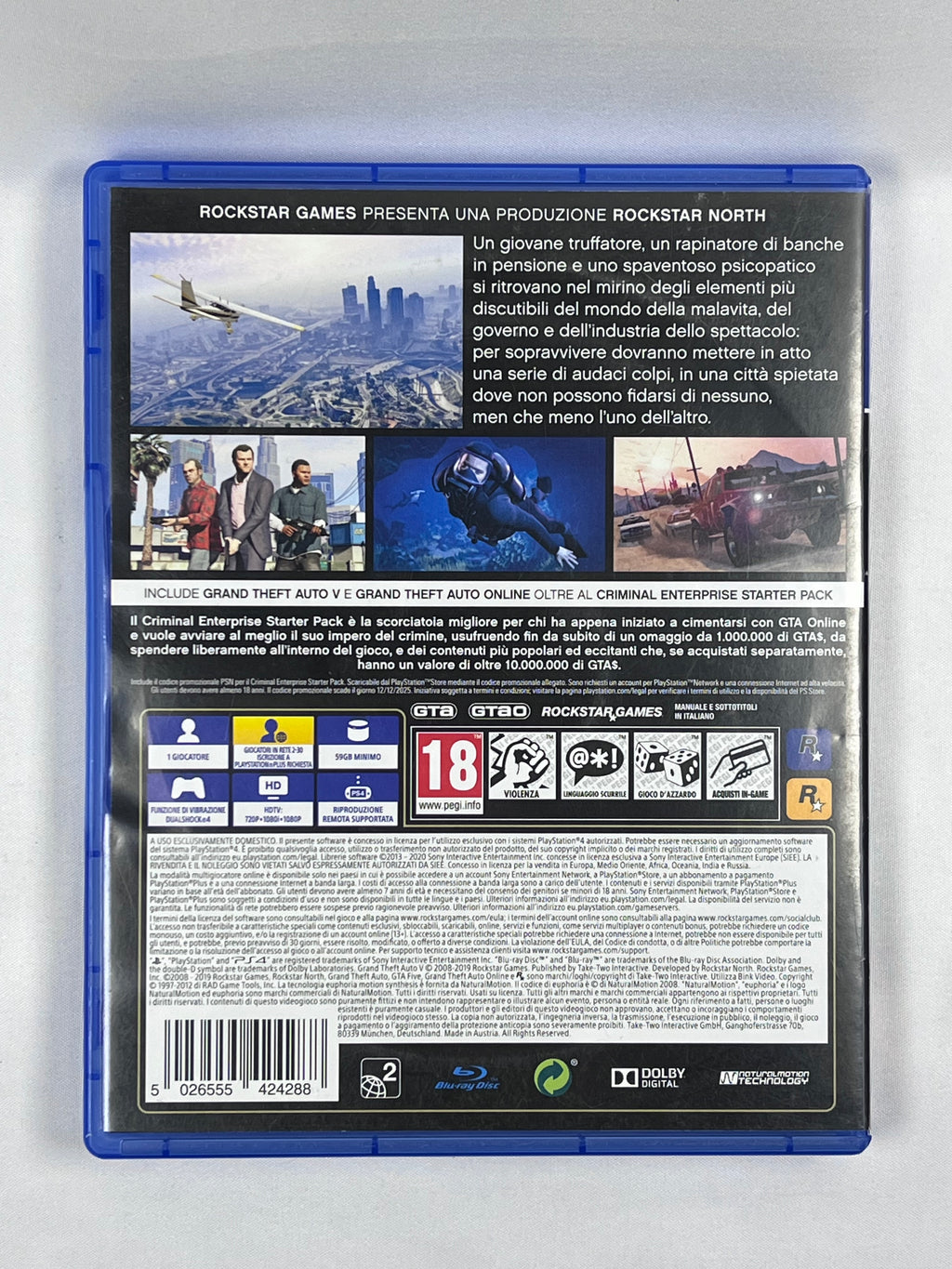 Grand Theft Auto V GTA 5 PS4 – Gioco usato testato