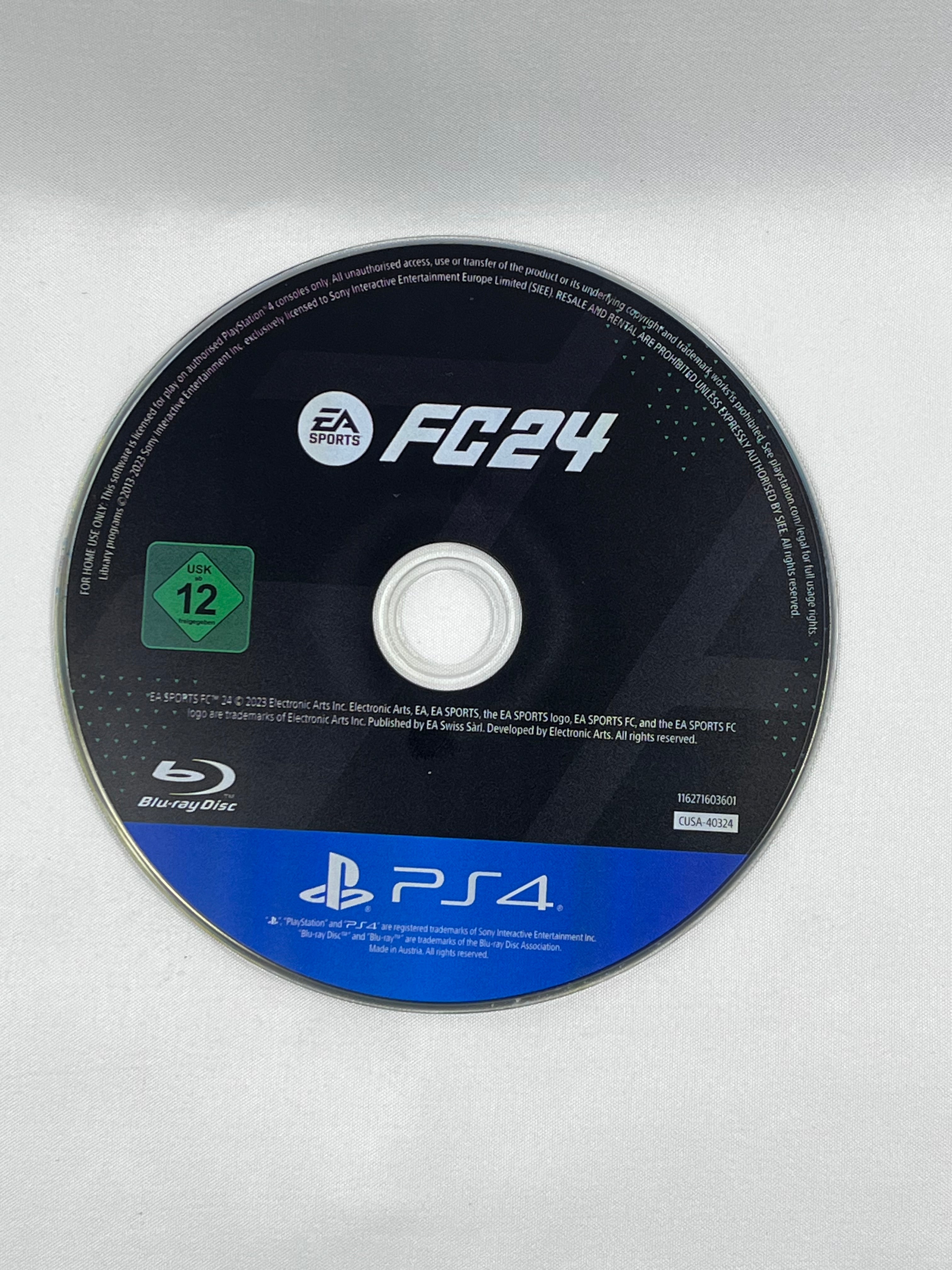 EA Sports FC 24 PS4 PlayStation 4 Gioco Calcio EA Usato Testato