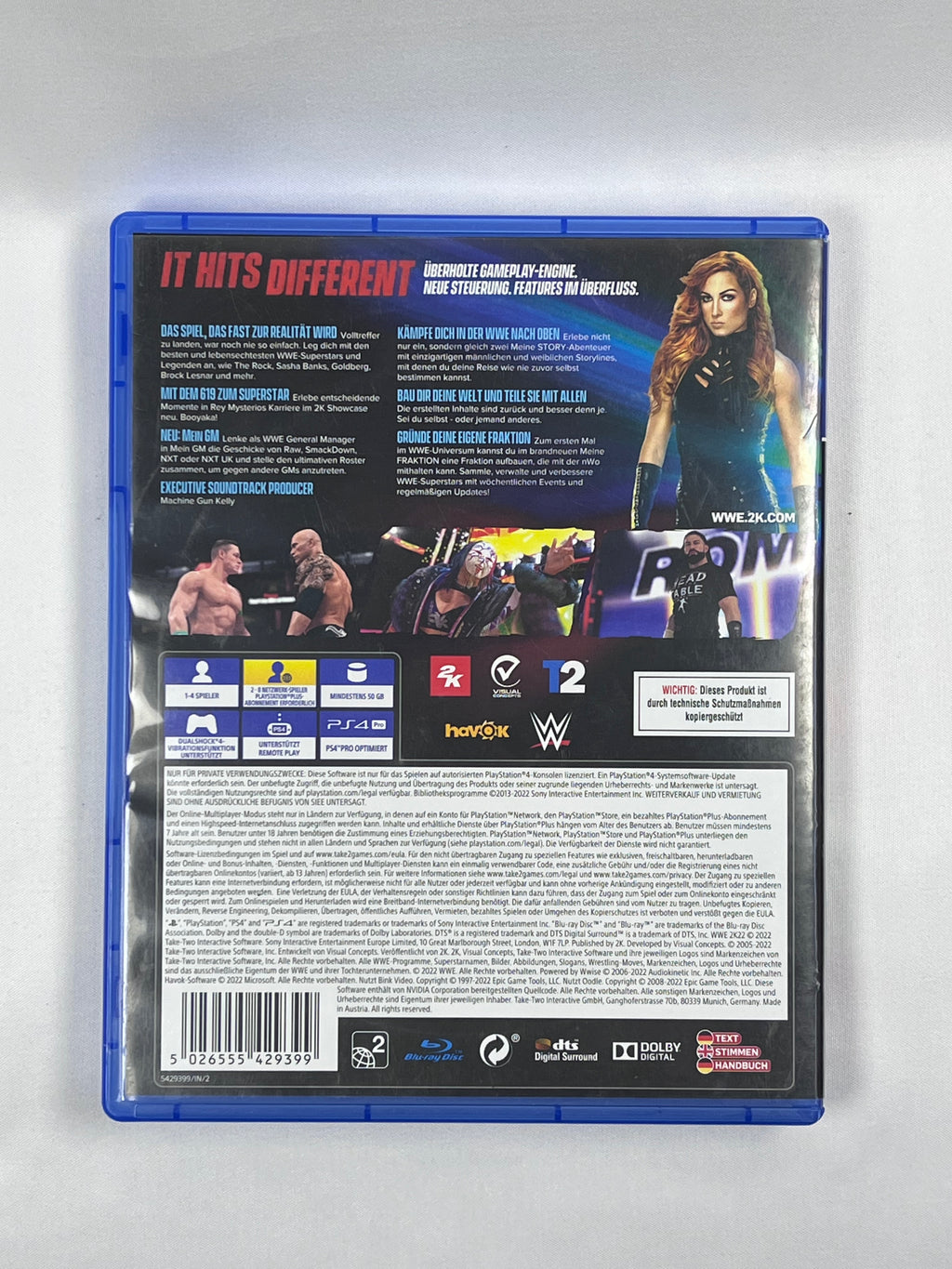 WWE 2K22 PS4 PlayStation 4 Gioco Italiano Testato e Funzionante