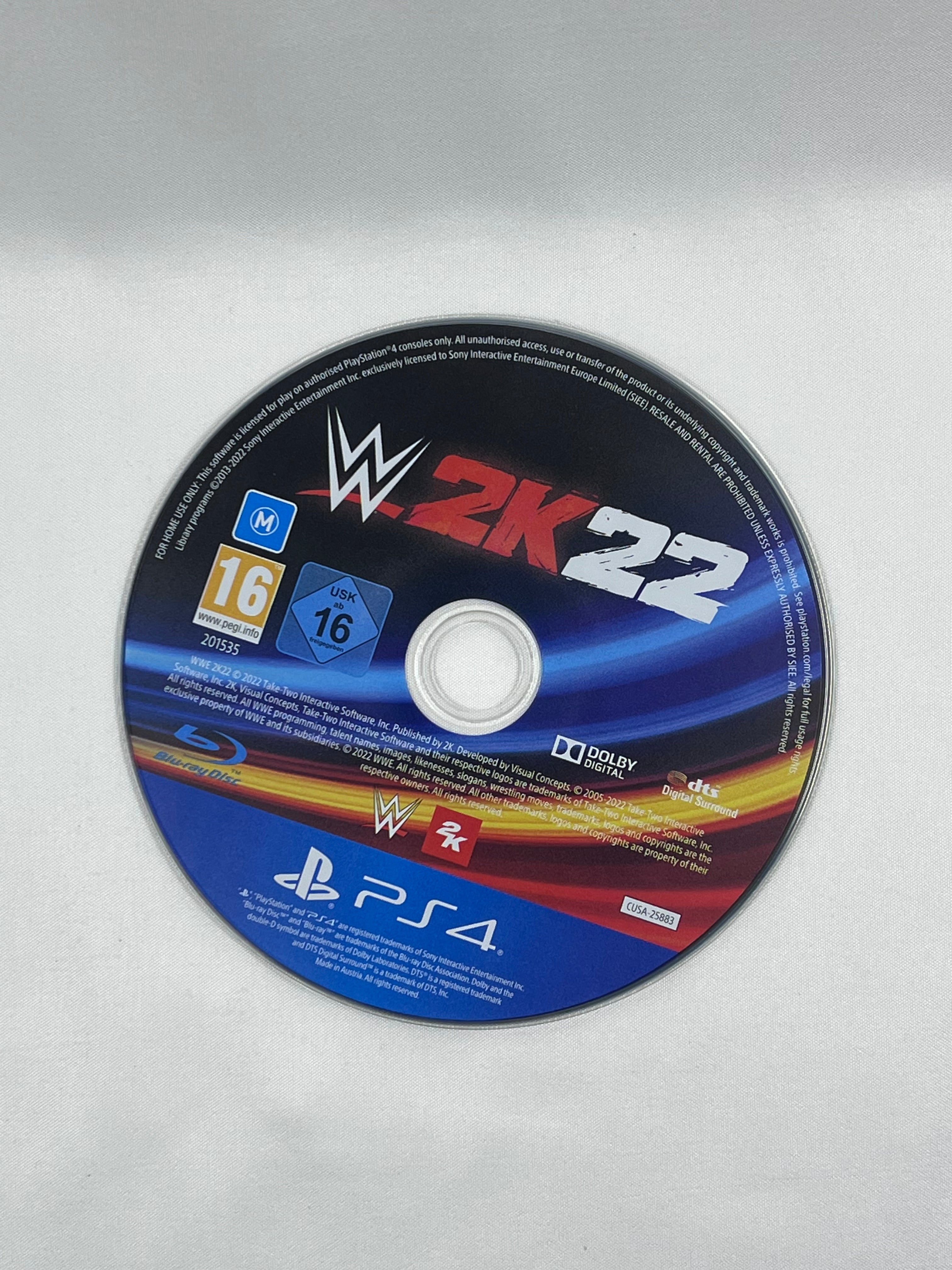 WWE 2K22 PS4 PlayStation 4 Gioco Italiano Testato e Funzionante
