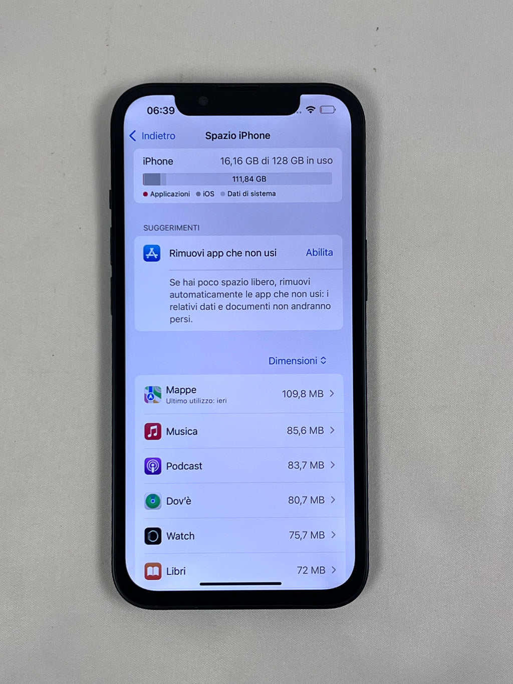 Apple iPhone 13 128GB Mezzanotte 5G Sbloccato Smartphone iOS