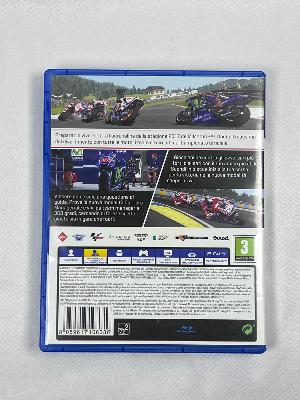 MotoGP 17 PS4 – Gioco Originale Milestone per PlayStation 4 – Testato e Garantito