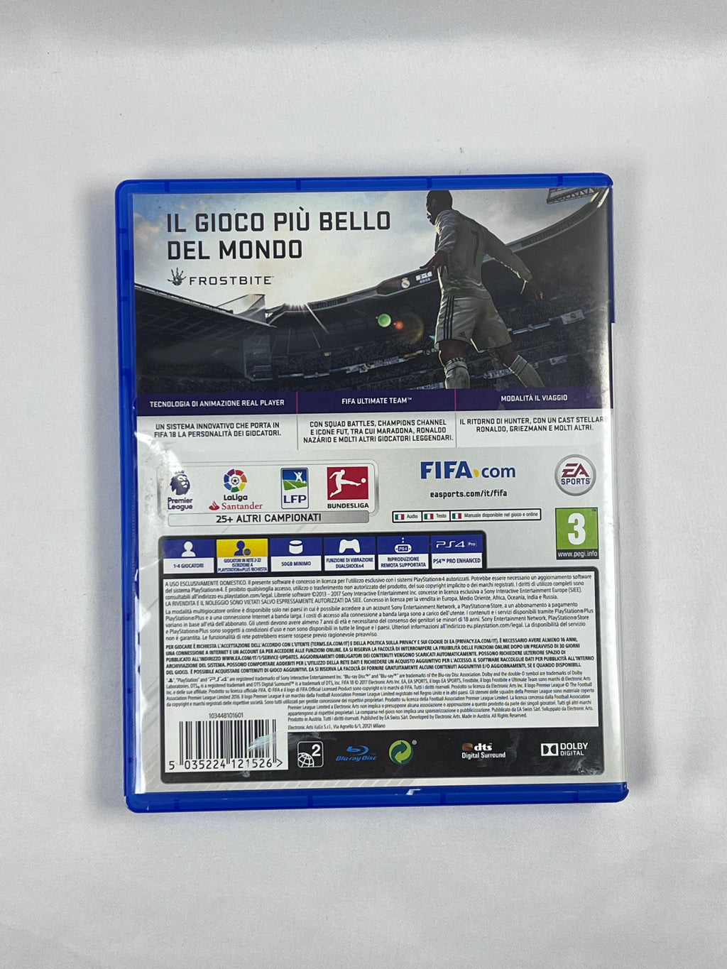 FIFA 18 PS4 – Gioco Originale EA Sports per PlayStation 4 – Testato e Garantito