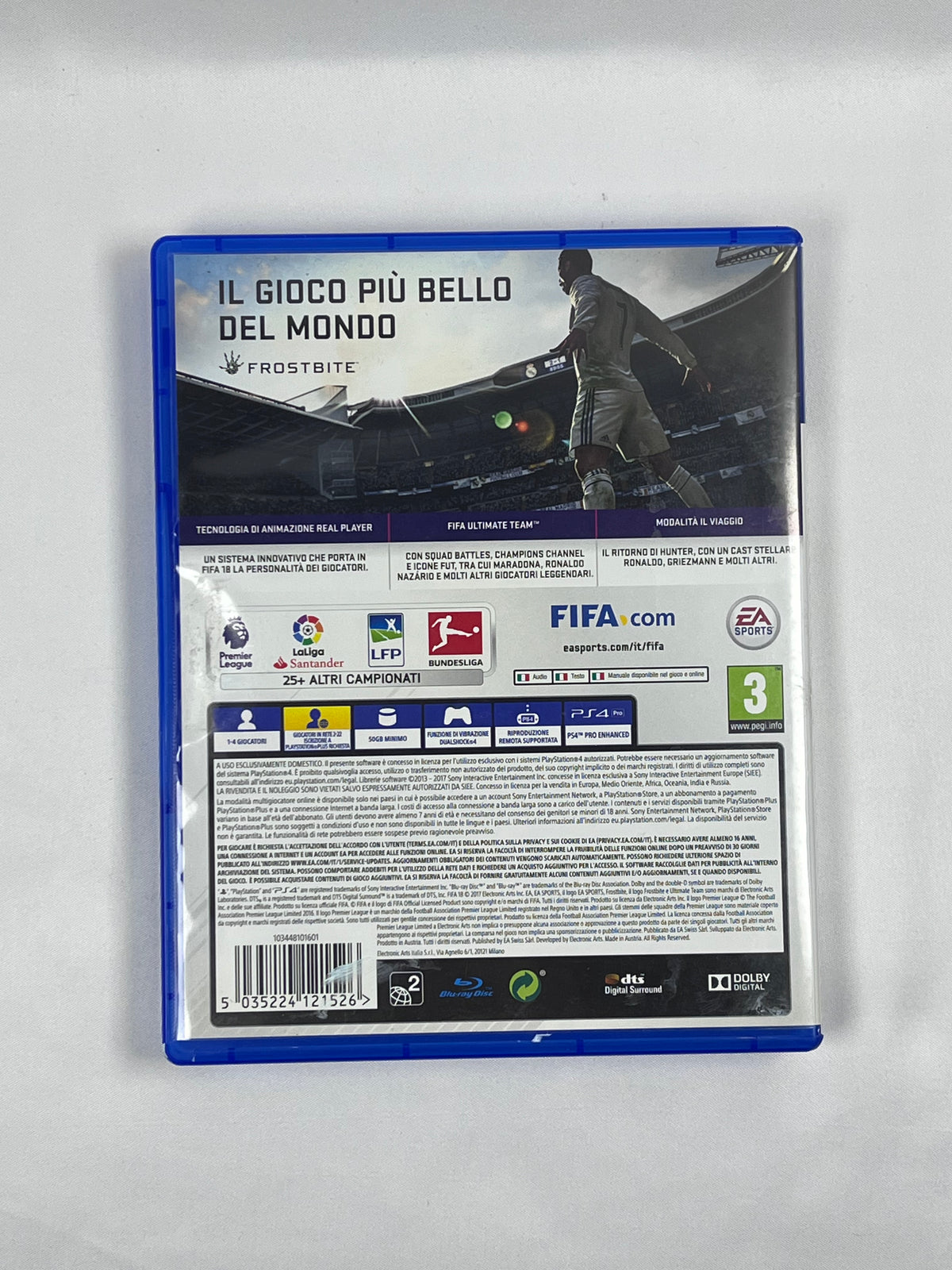 FIFA 18 PS4 – Gioco Originale EA Sports per PlayStation 4 – Testato e Garantito