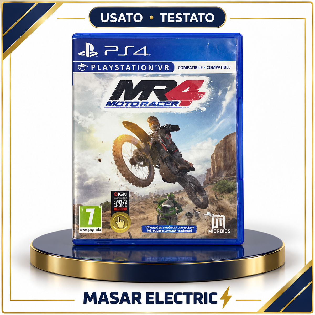 Moto Racer 4 MR4 PS4 – Gioco Originale Microids per PlayStation 4 – Testato e Garantito