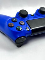 Controller DualShock 4 blu dettaglio analogici