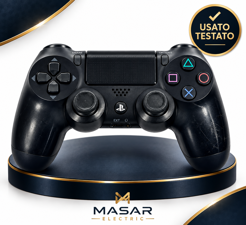 Controller Sony DualShock 4 PS4 nero originale usato testato - Masar Electric