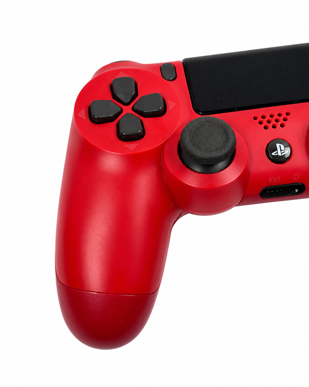 Dettaglio croce direzionale e analogico DualShock 4 V2 rosso