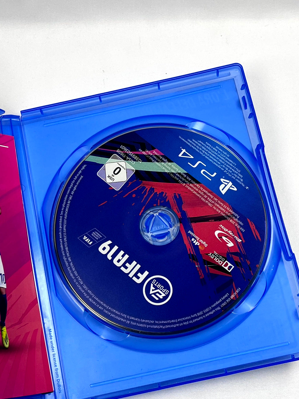 FIFA 19 PS4 disco e custodia