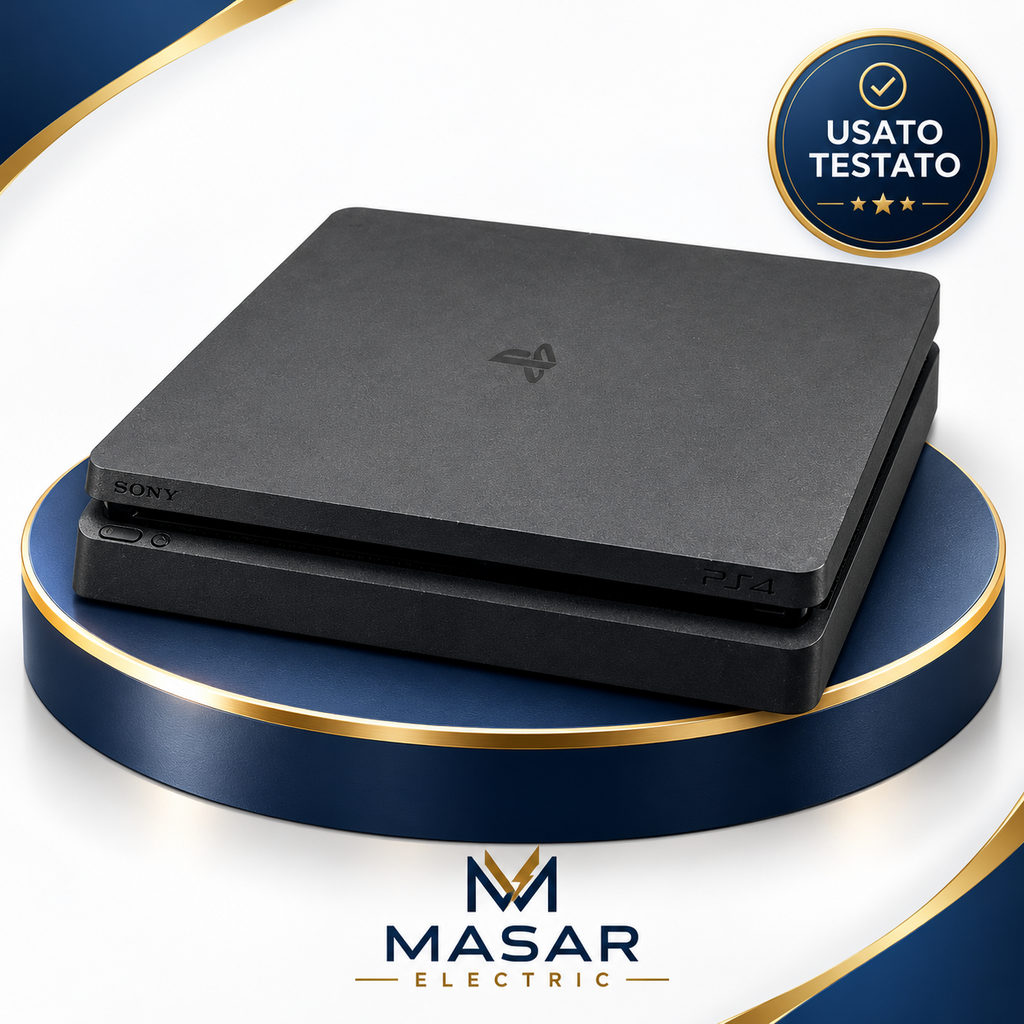 Sony PlayStation 4 PS4 Slim nera usata testata Masar Electric