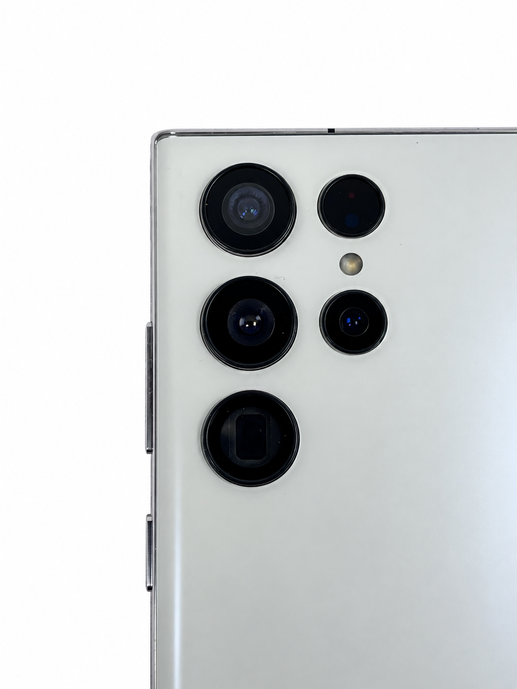 Samsung Galaxy S22 Ultra Bianco dettaglio modulo fotocamere