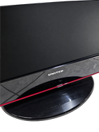 TV United dettaglio logo e base